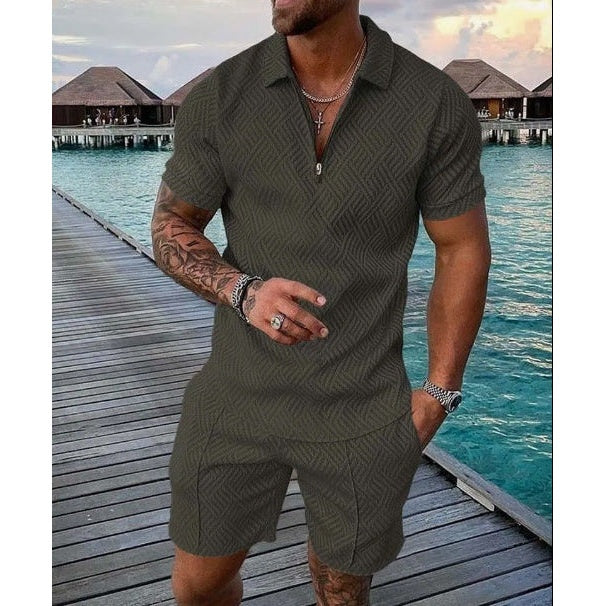 Olbia Zip Polo Set