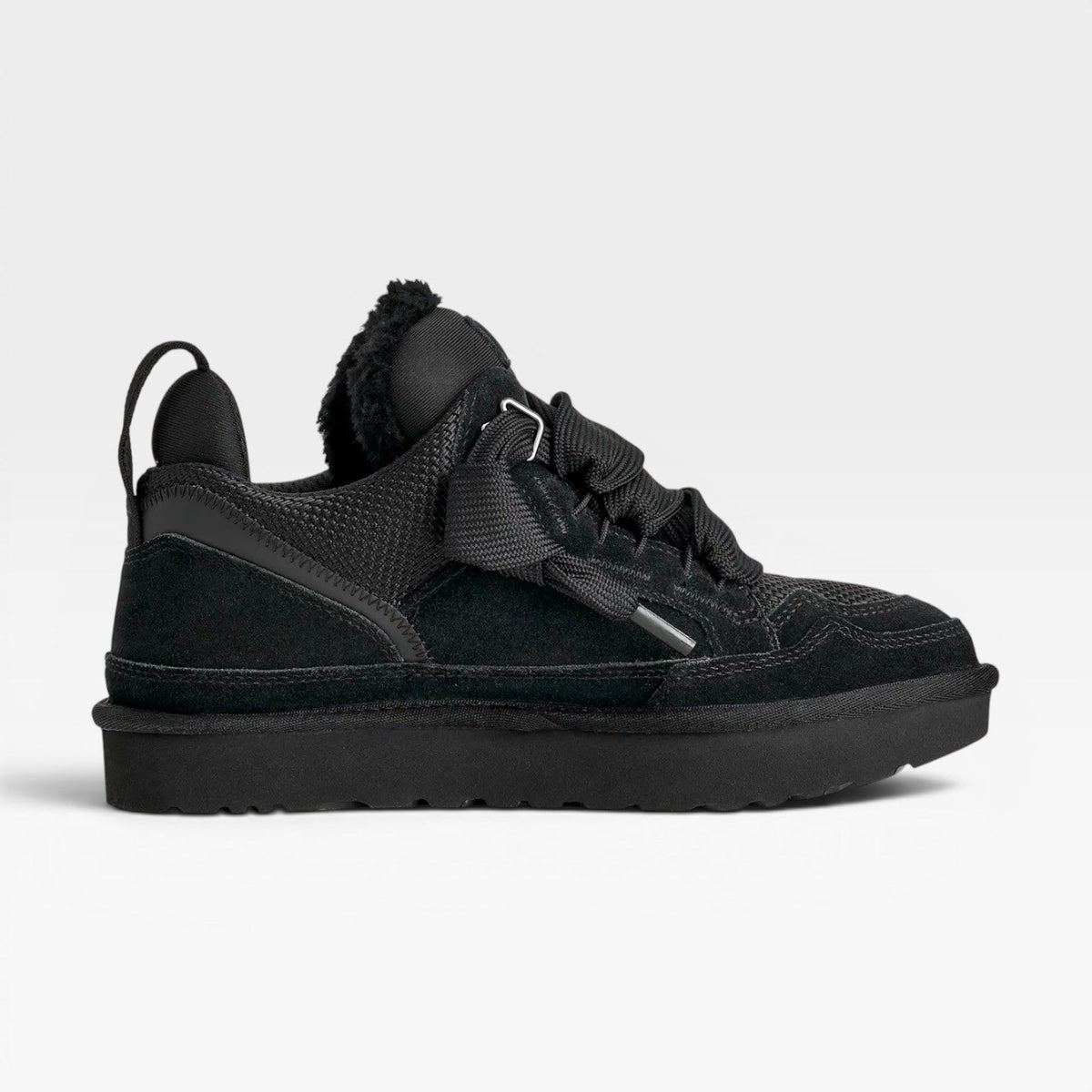 Women's Shearling Lined Sneakers – Cozy Genuine Suede Chunky Trainers