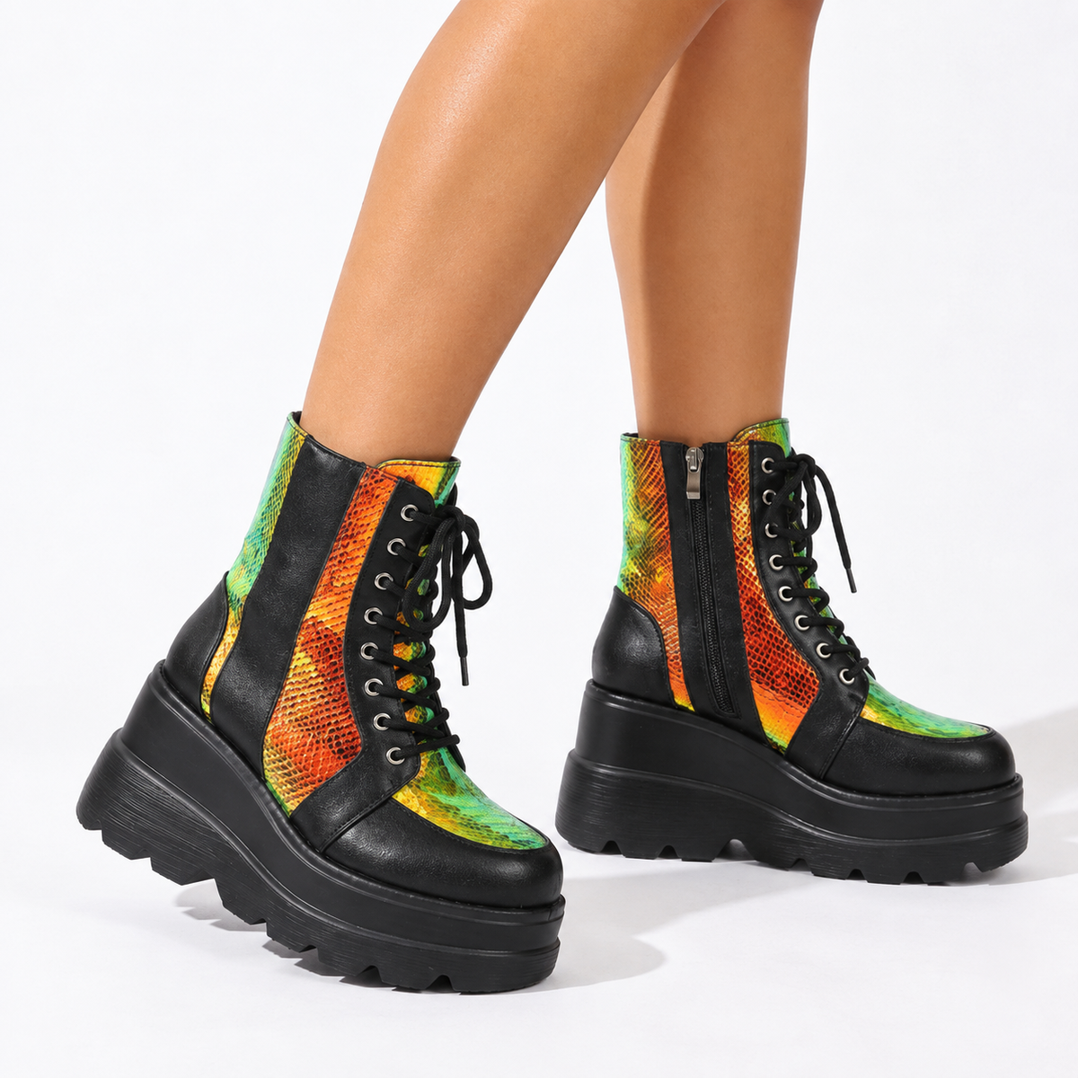 Women's Chunky Platform Ankle Boots