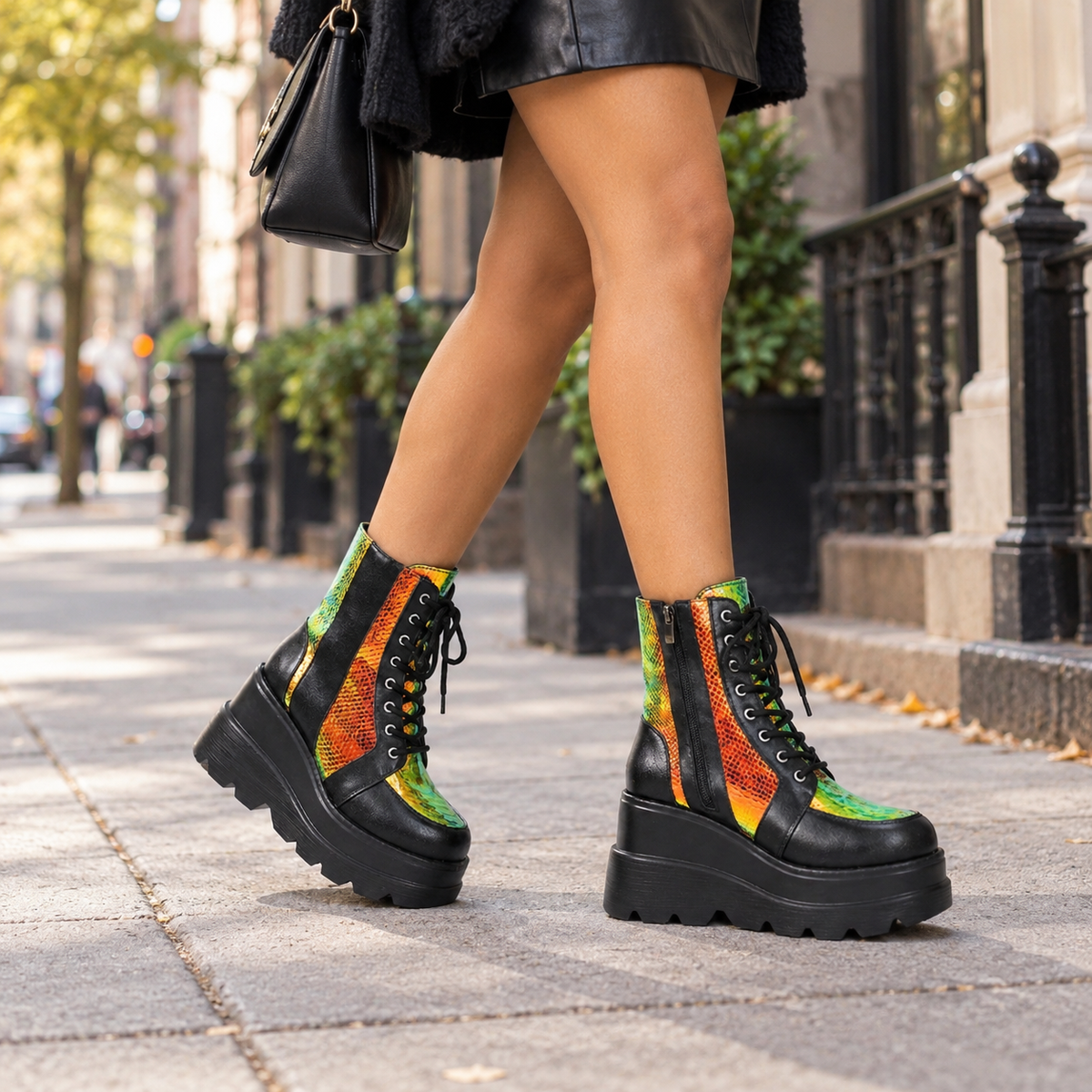 Women's Chunky Platform Ankle Boots