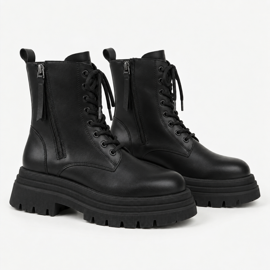 Women's Combat Platform Ankle Boots