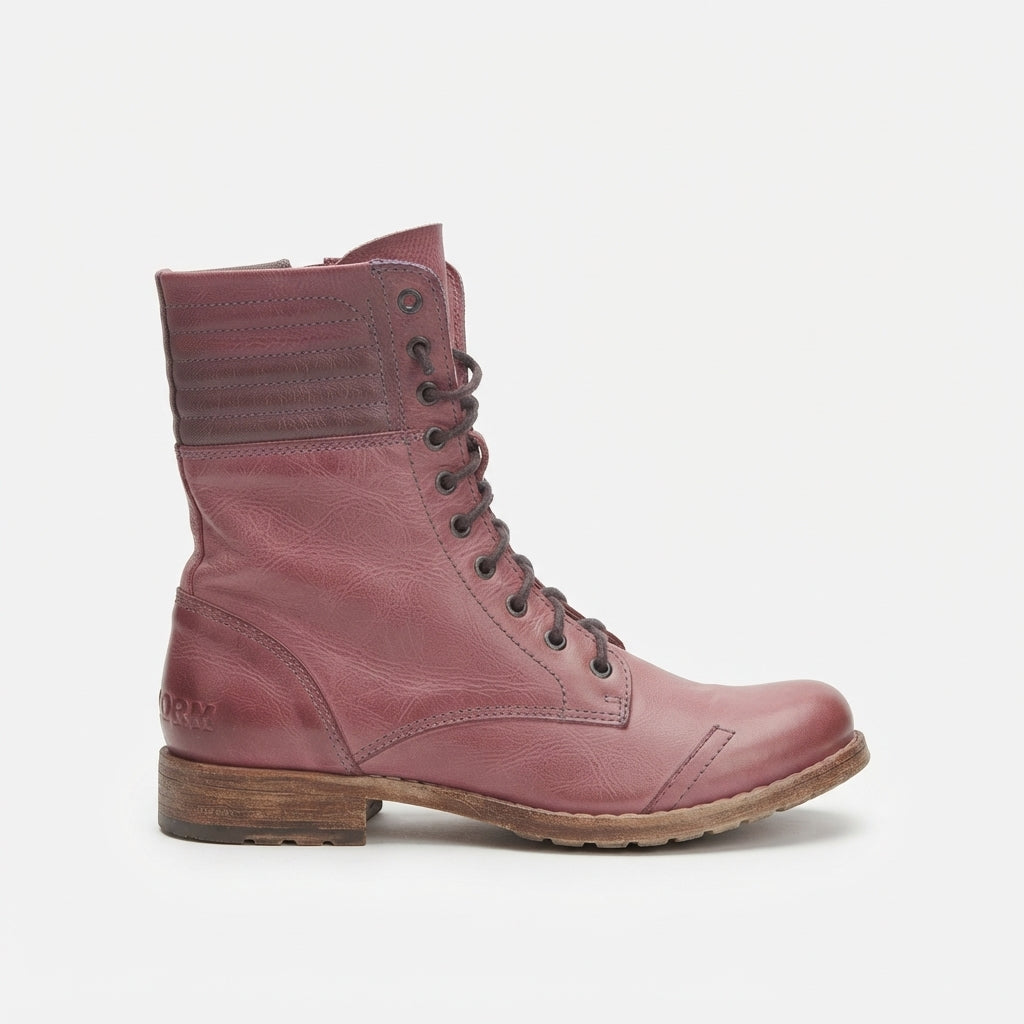 Women's Rugged Lace-Up Combat Boots