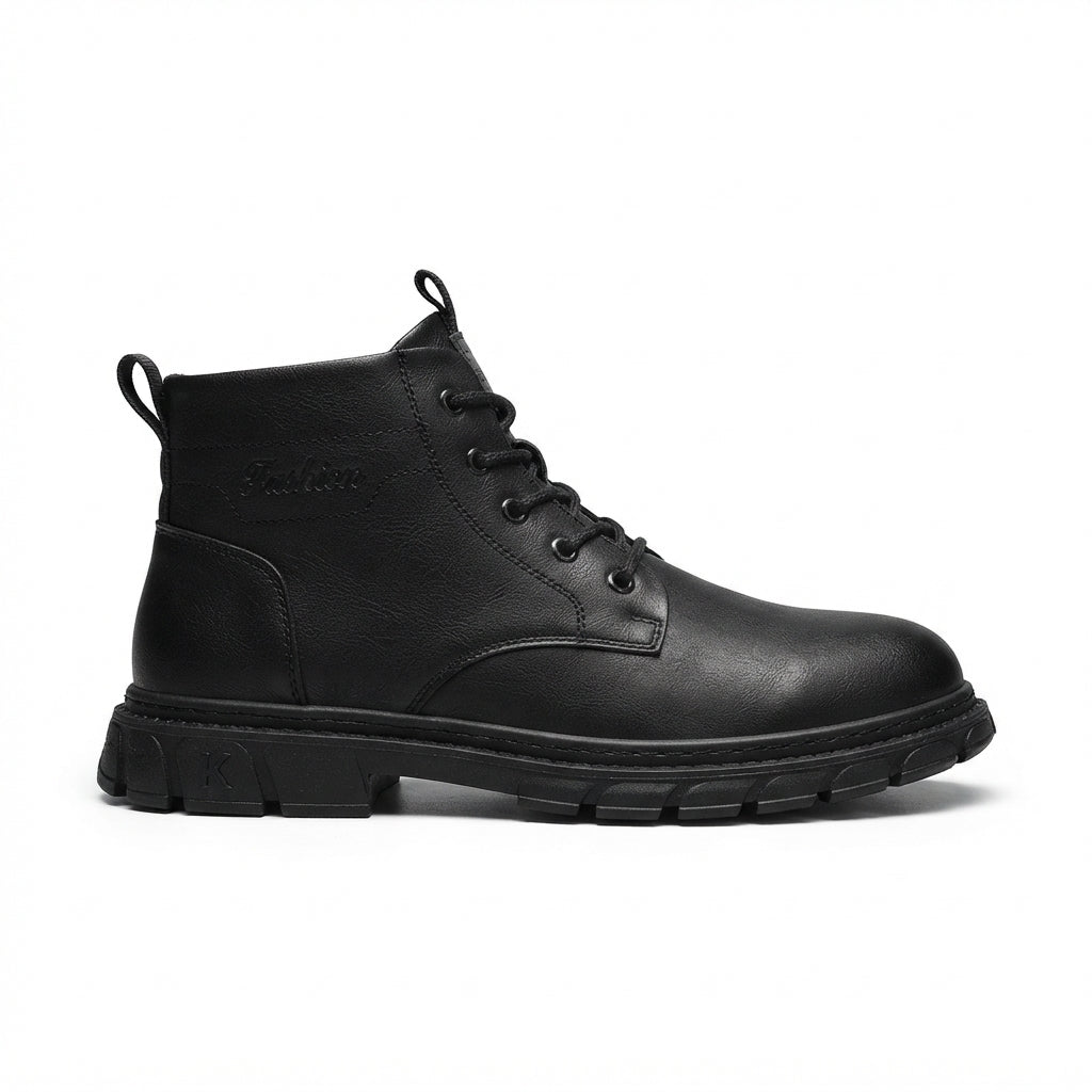 Men's Rugged Leather Combat Boots