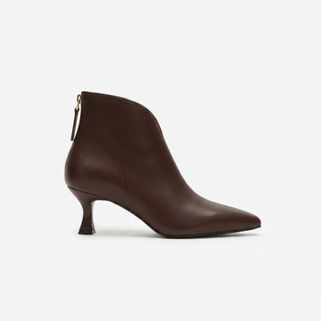 Women's Kitten Heel Pointed Toe Ankle Boots