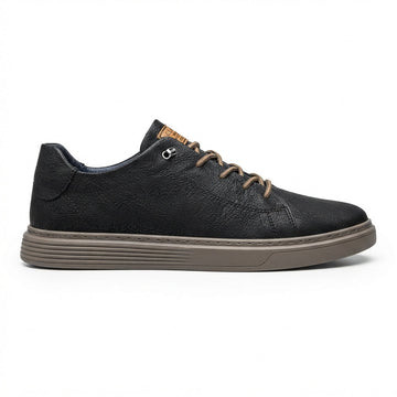 Men's Lace-Up Leather Trainers