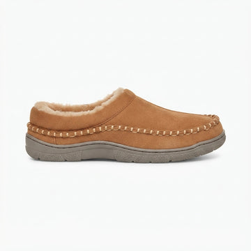 Men's Orthopedic Wide Fit Suede Moccasin Slippers