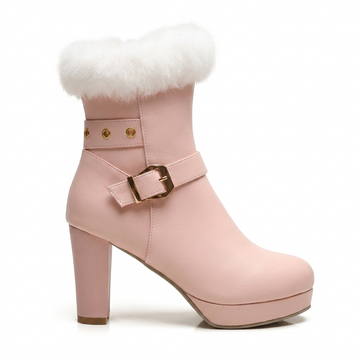 Women's Platform Heeled Ankle Boots