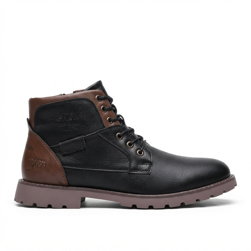Men's Rugged Combat Ankle Boots