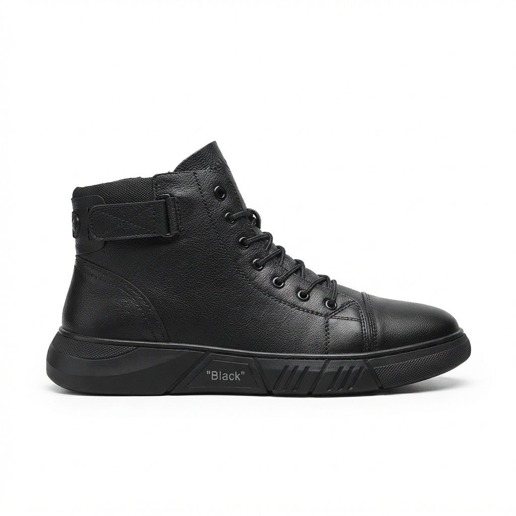 Men's Relaxed Leather Ankle Boots