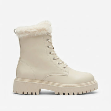 Women's Laced Lined Combat Boots