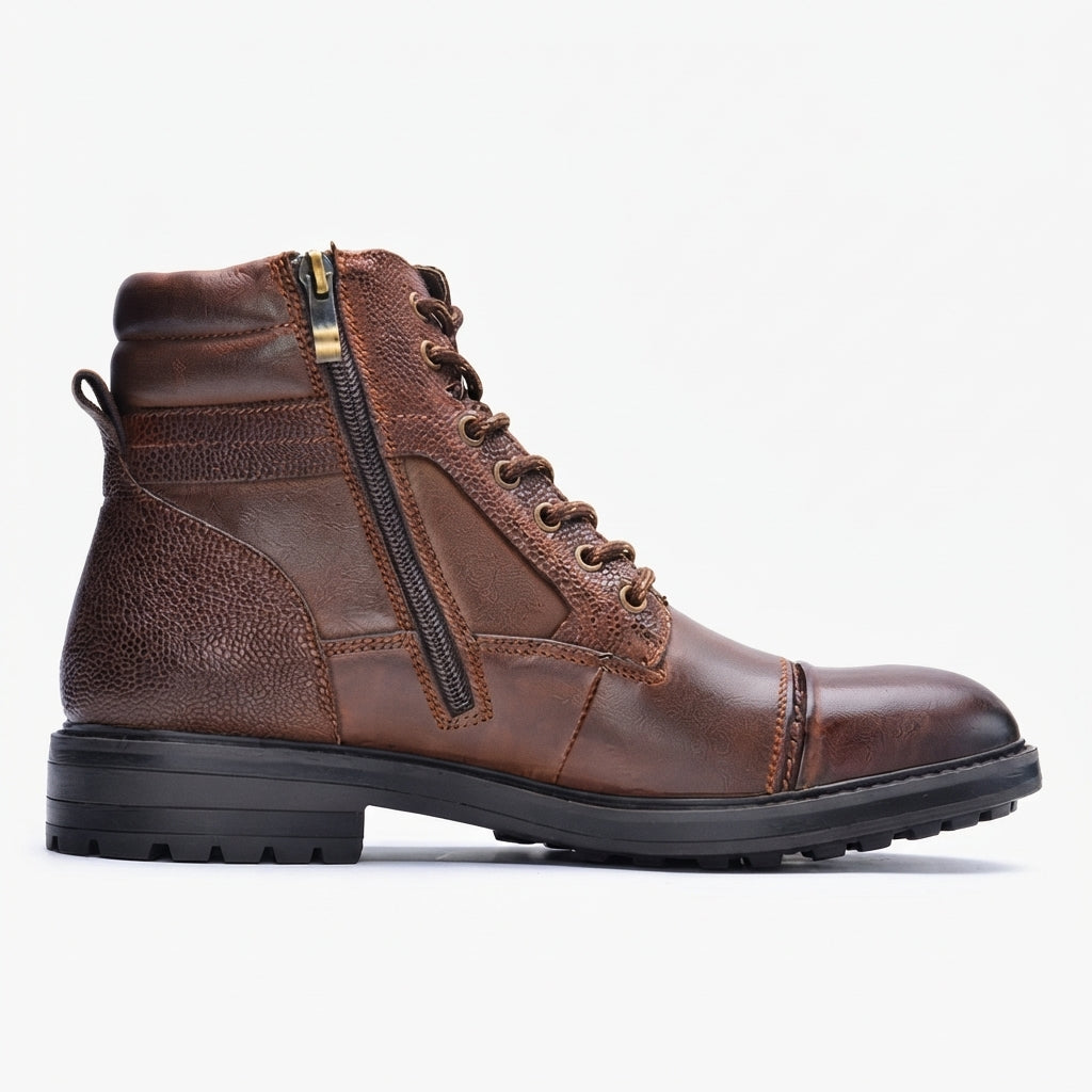 Men's Casual Outdoor Leather Combat Boots