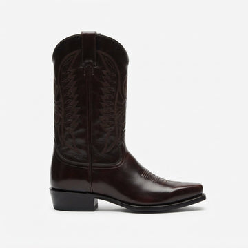 Men's Heeled Leather Cowboy Boots