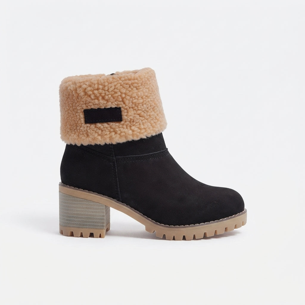 Women's Cosy Heeled Ankle Boots