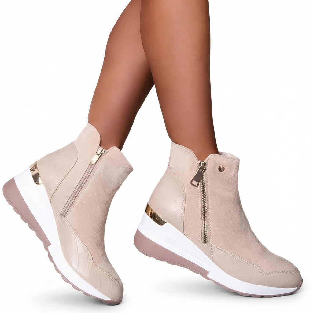Women's Orthopedic Winter Heeled Ankle Boots