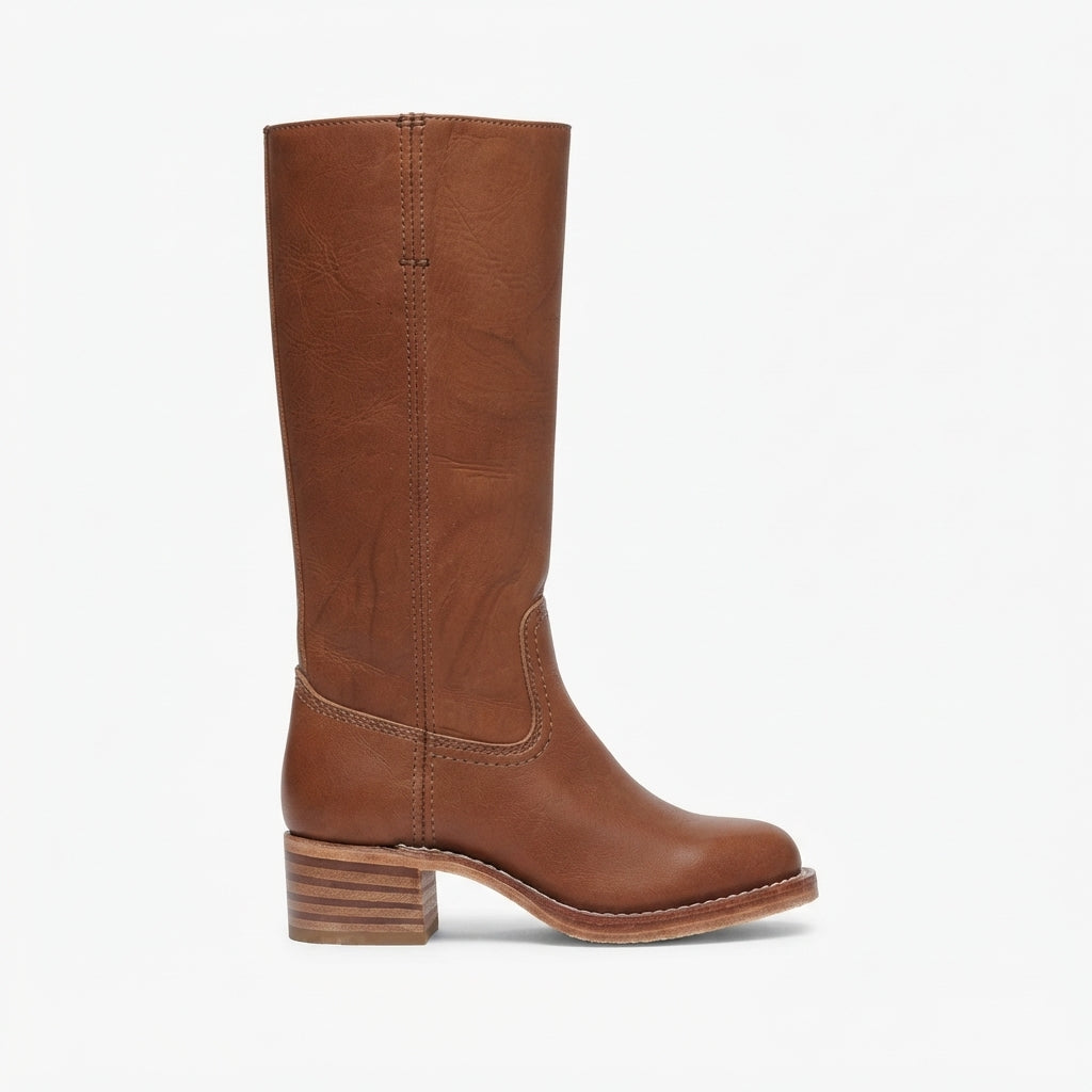 Women's Elegant Leather Knee High Boots