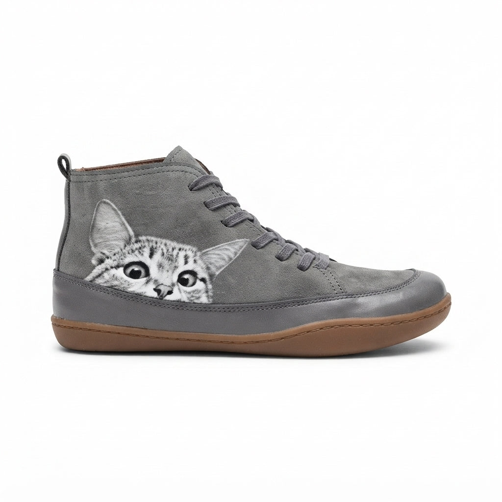 Women's Cosy Cat Ankle Boots