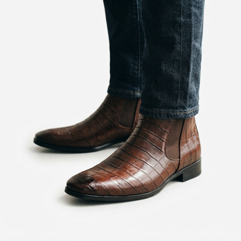 Men's Leather Chelsea Boots