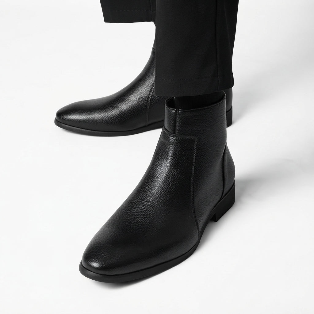 Men's Refined Leather Ankle Boots