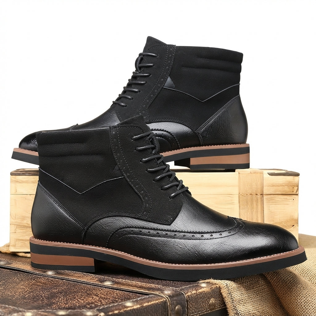 Men's Refined Wingtip Ankle Boots