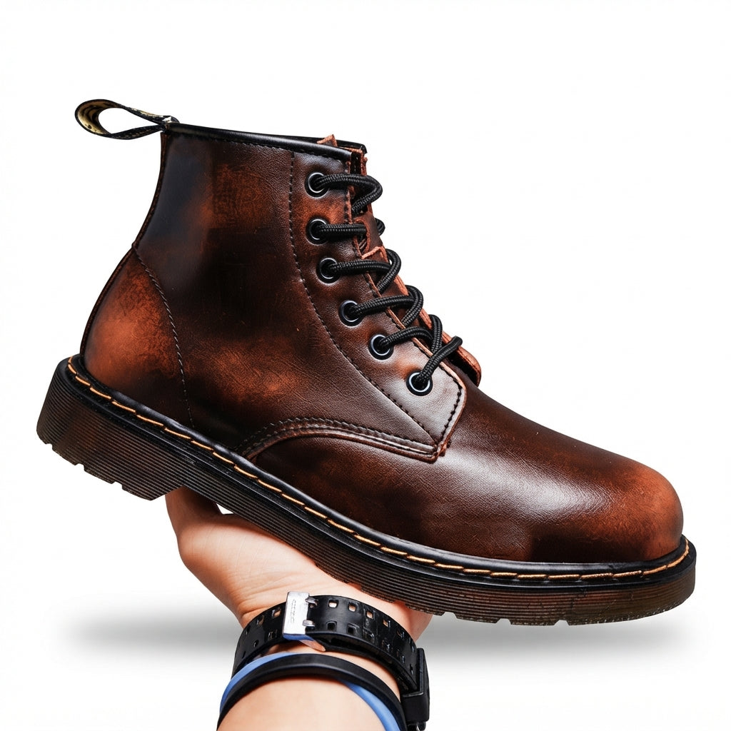 Men's Leather Combat Boots