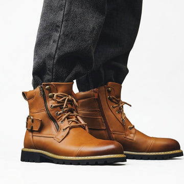 Men's Biker Combat Boots