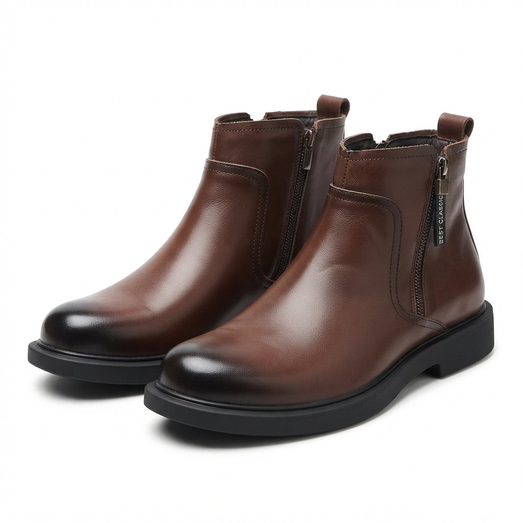 Men's Leather Ankle Boots