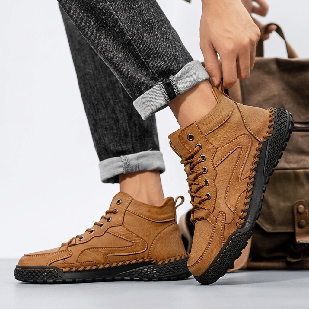 Men's Leather Trail Trainers – Sneakers