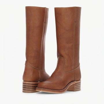 Women's Elegant Leather Knee High Boots