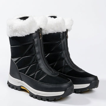 Women's Faux Fur Cuff Ankle Boots