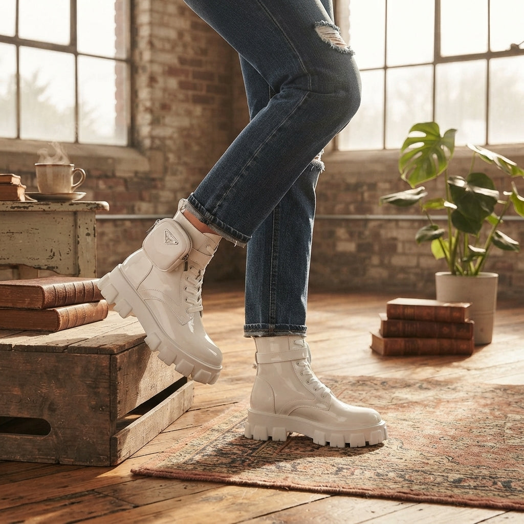Women's Street Style Platform Combat Boots
