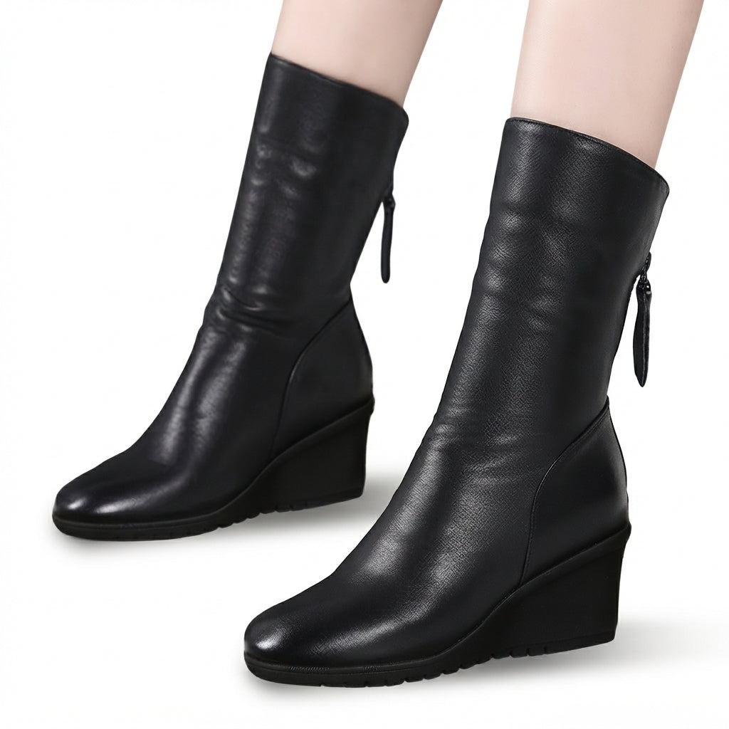 Women's Graceful Slouch Leather Boots