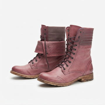 Women's Rugged Lace-Up Combat Boots