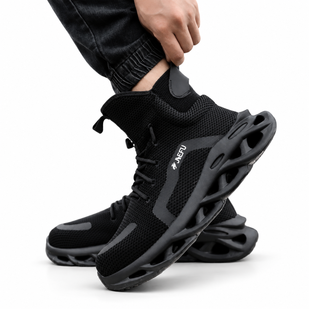 Men's Orthopedic High-Top Toe Safety Trainers