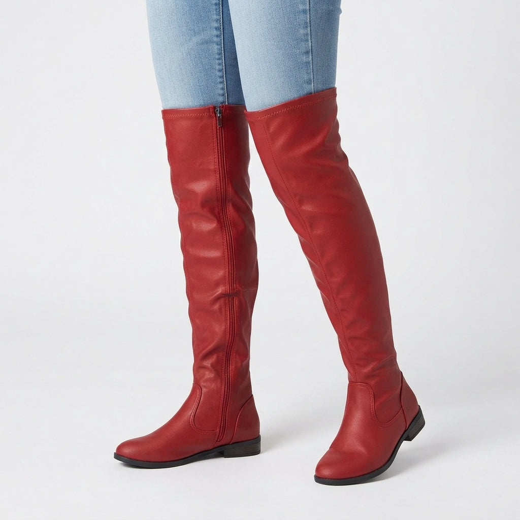 Women's Slim Over The Knee High Heeled Boots