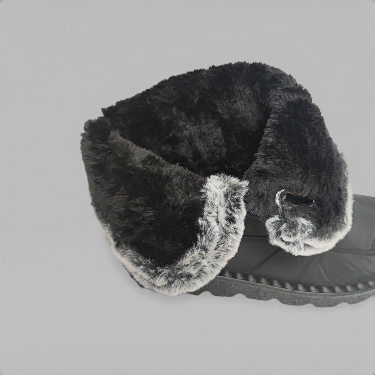 Women's Quilted Winter Boots – Faux Fur Lined Waterproof Snow Boots