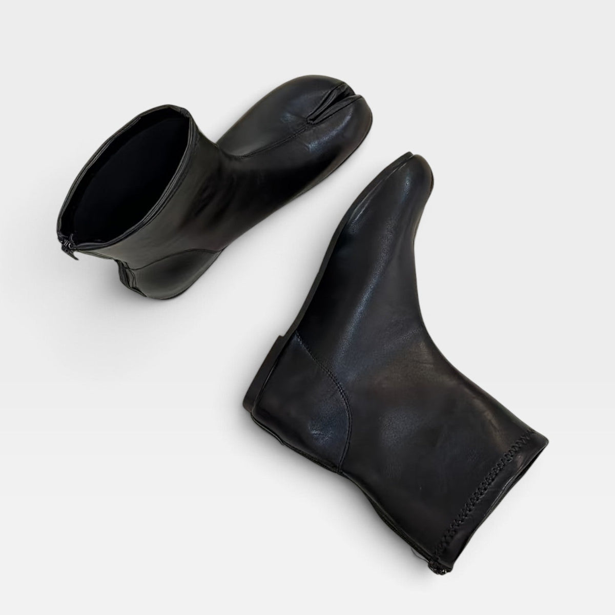 Women's Genuine Leather Split-Toe Boots