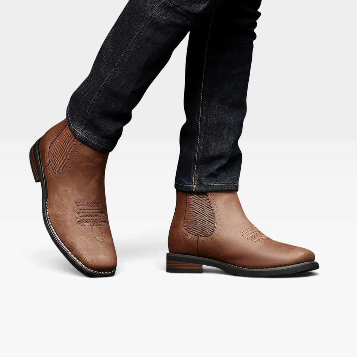Men's Orthopedic Leather Chelsea Boots