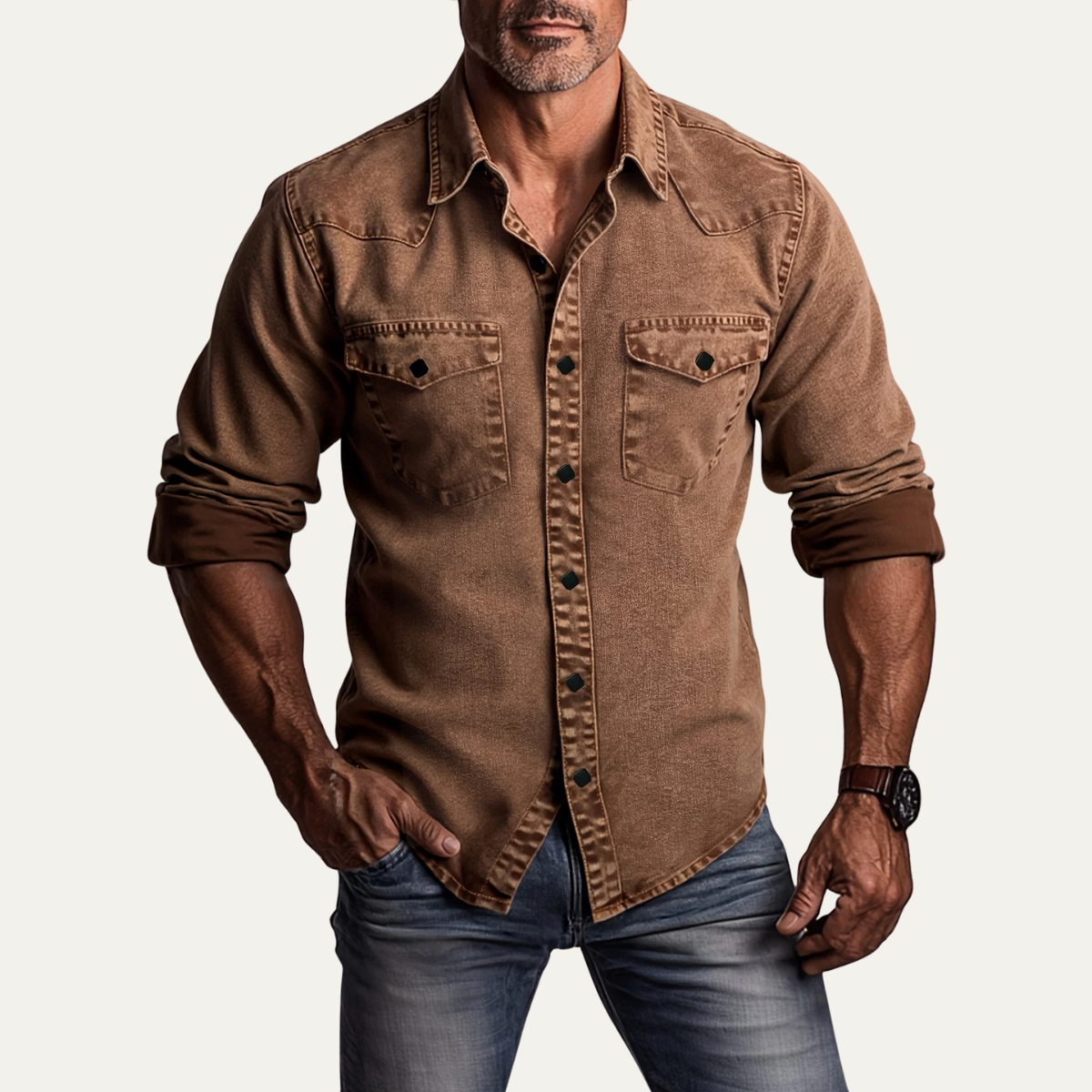 Foxhaven Denimjeanshemd