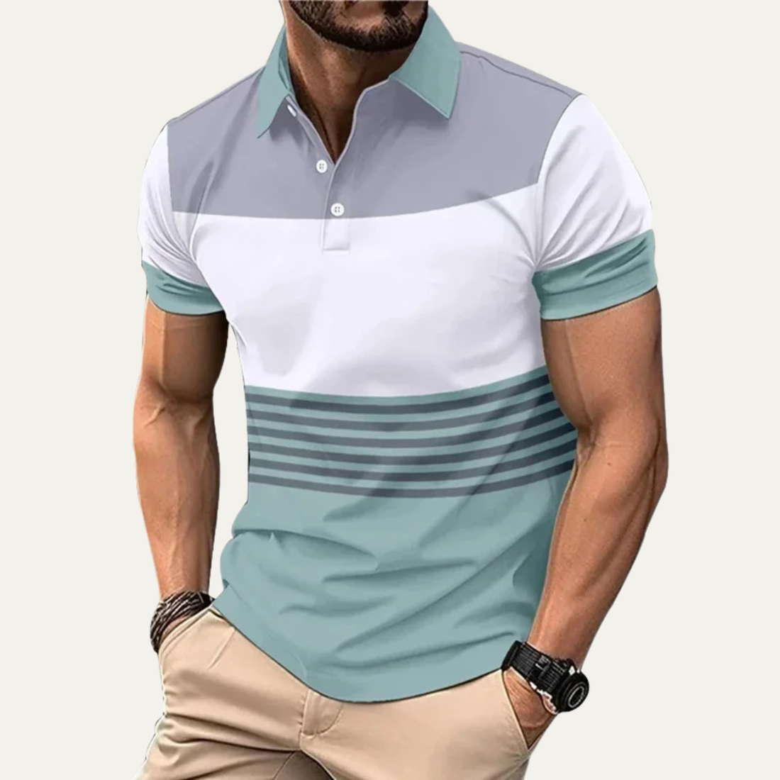 Bergamo Colour-Block Polo Shirt