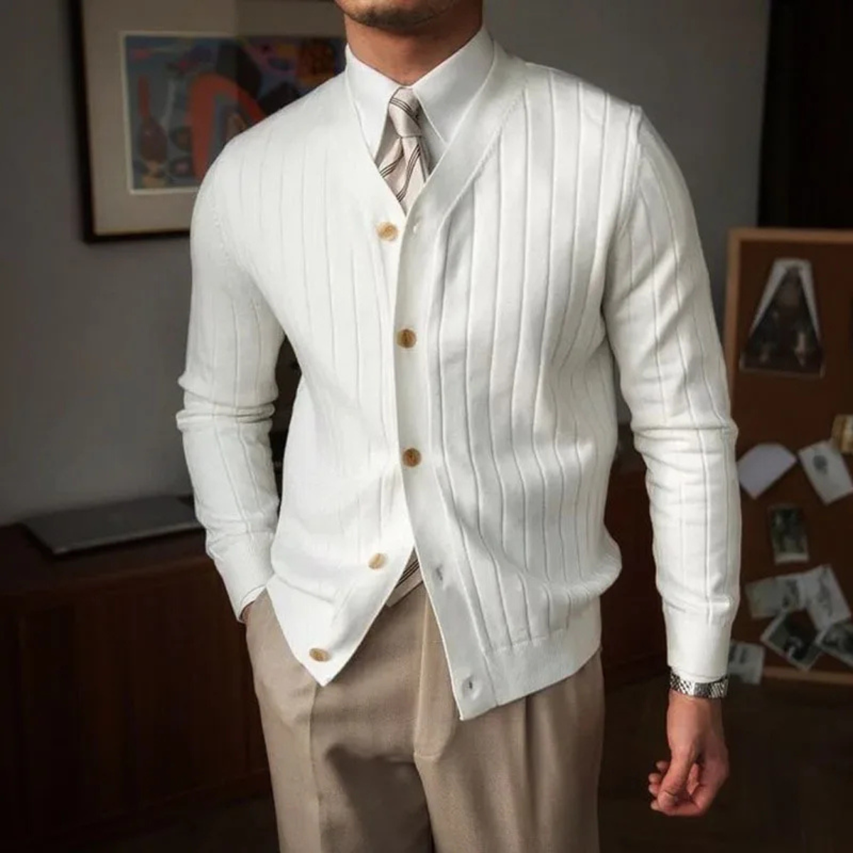Newport Strickjacke Slim Fit