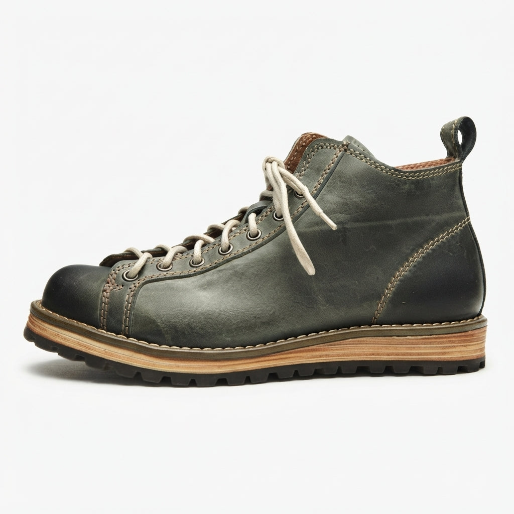 Men's Rugged Leather Combat Boots