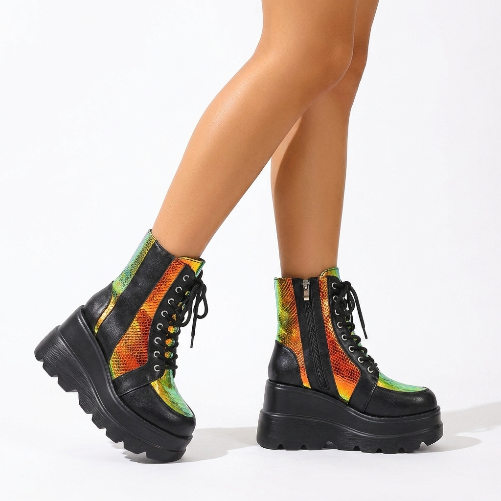 Women's Chunky Platform Ankle Boots