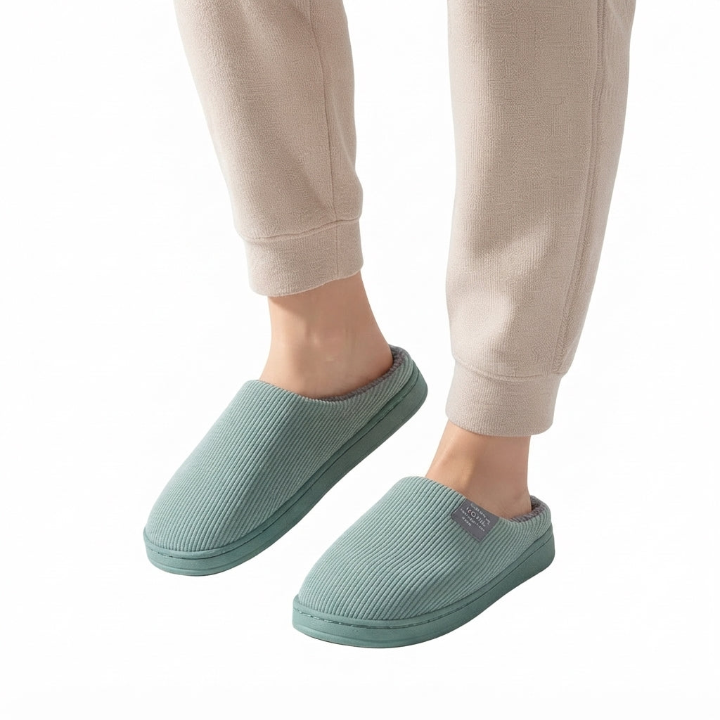 Women's Cosy Ribbed Slippers
