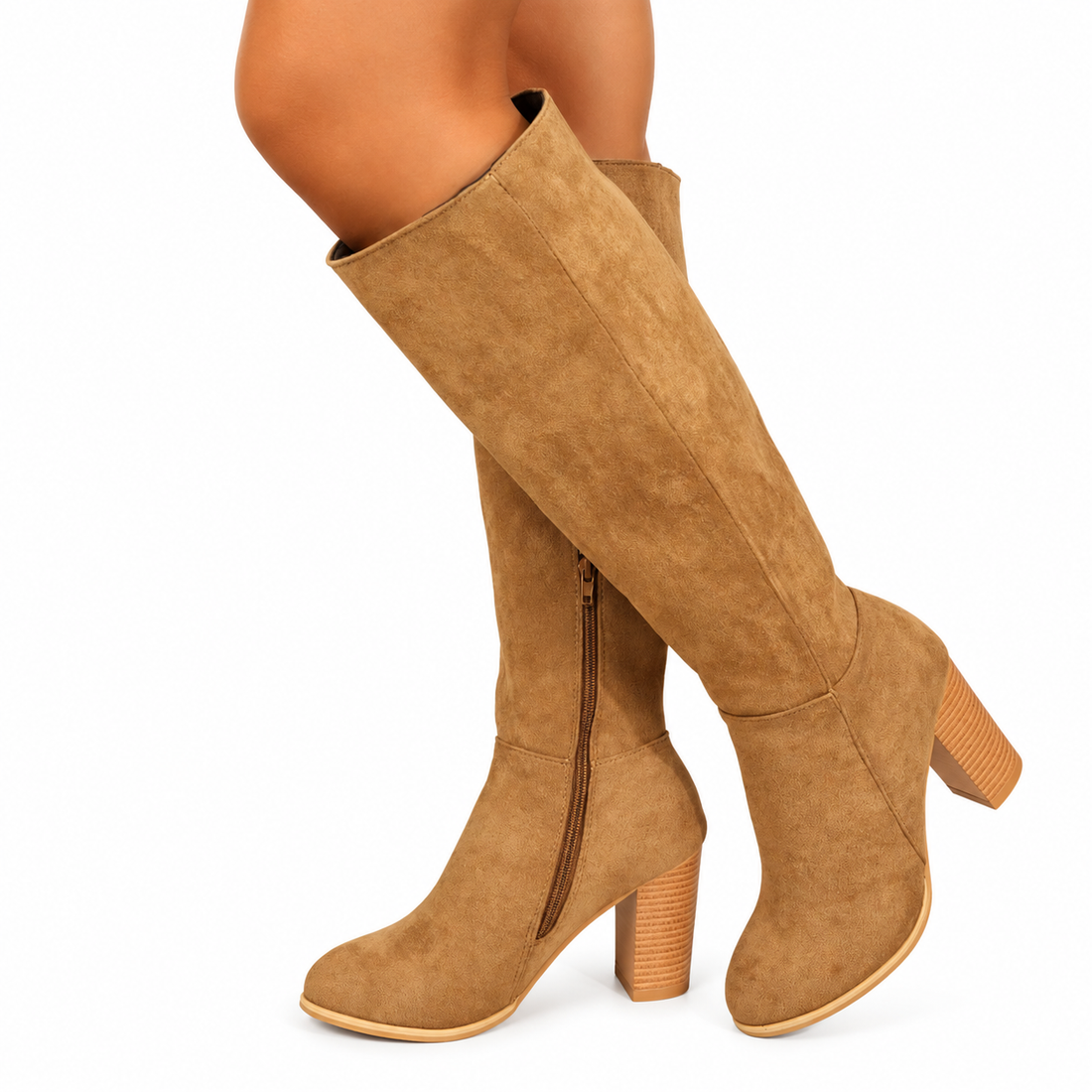 Women's Knee High Block Heel Cowboy Boots