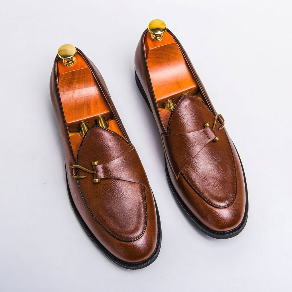 Men's Sophisticated Hook Buckle Loafers