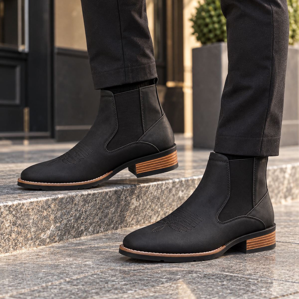 Men's Leather Chelsea Boots