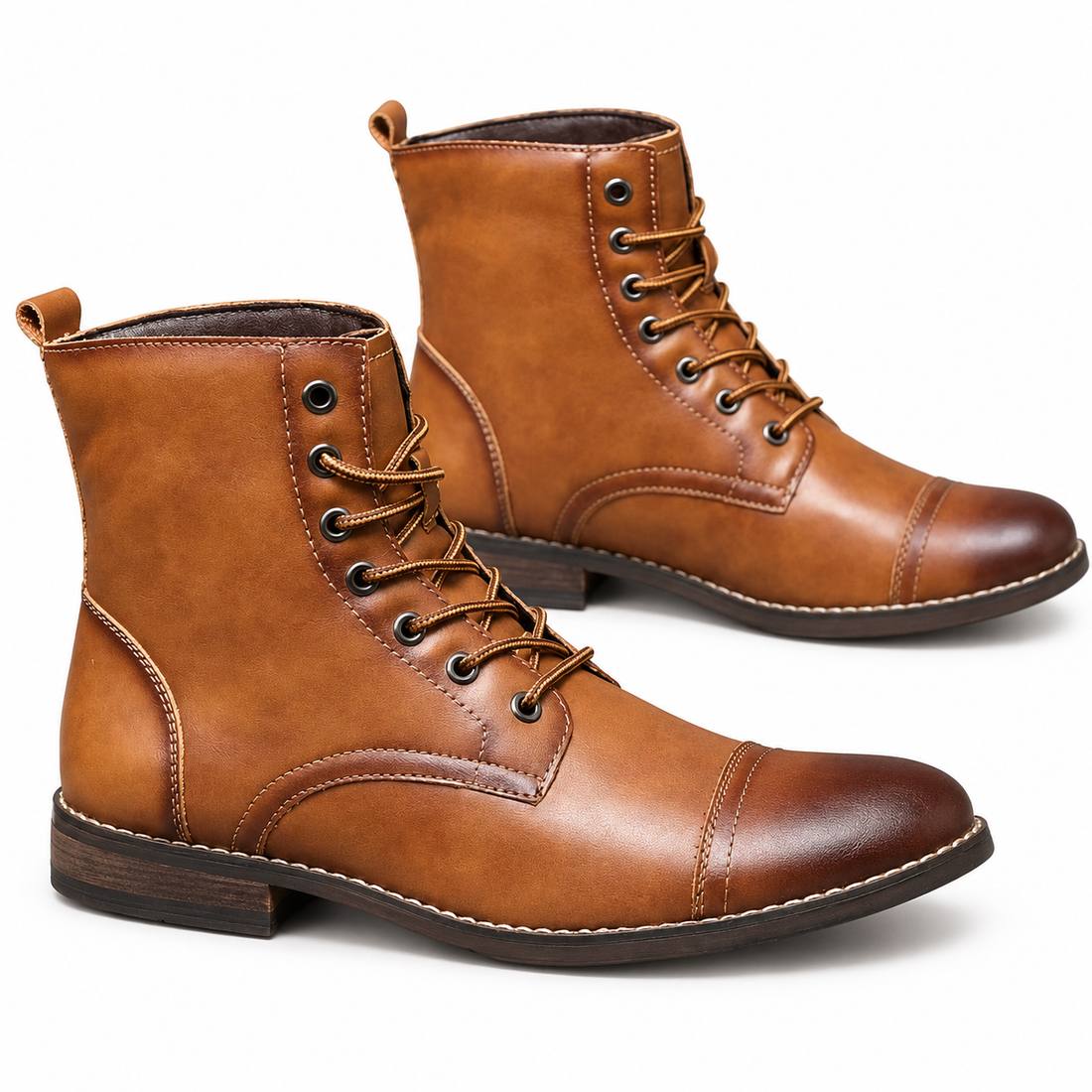 Men's Vintage Leather Ankle Boots