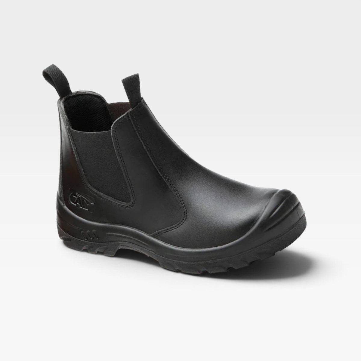 Men's Cowhide Leather Work Boots – Reinforced Toe Slip On Boots
