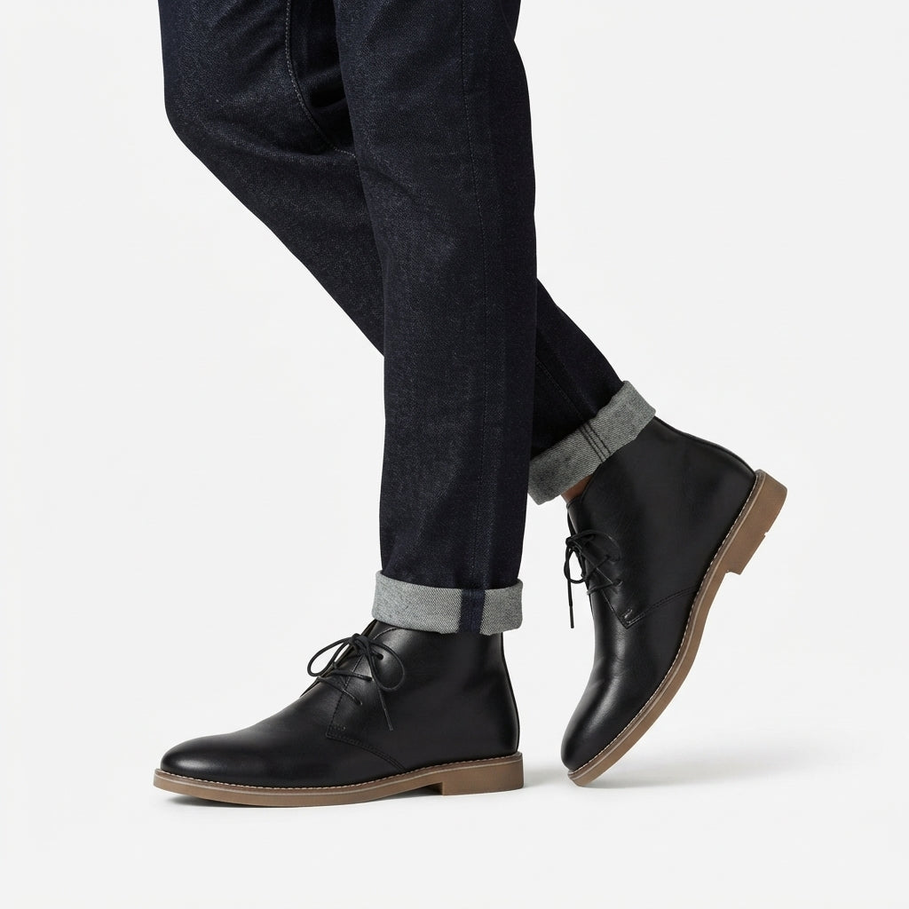 Men's Leather Desert Boots