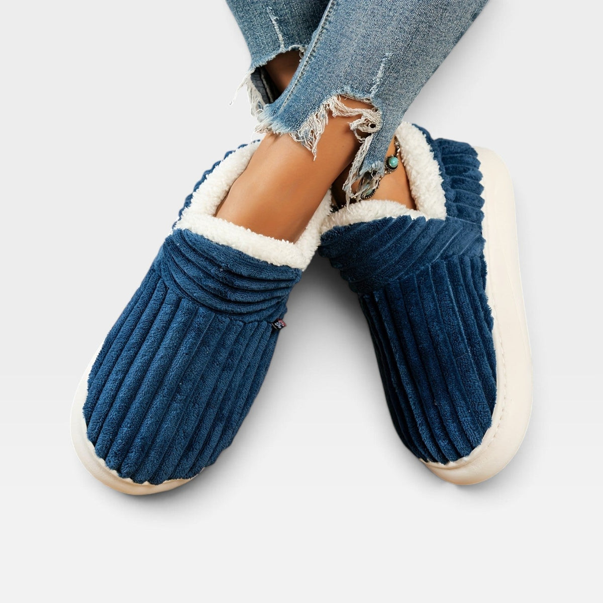 Women's Cozy Corduroy Slipper Boots